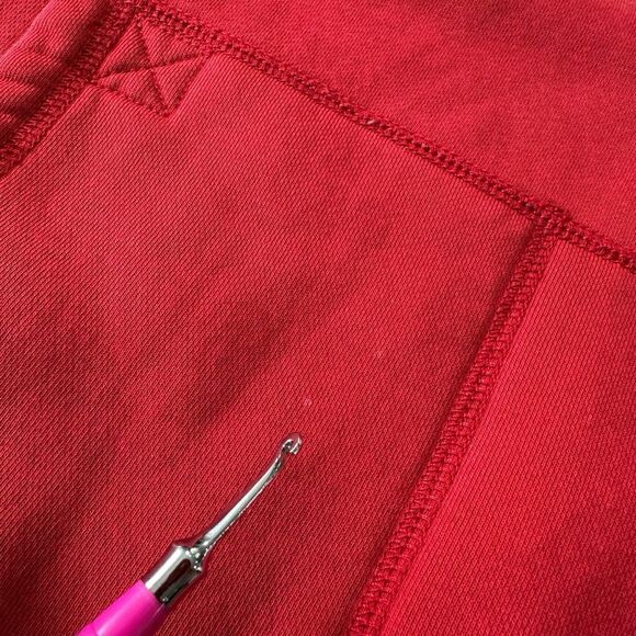 Vintage Vermont Oversized Red Crewneck Fleece Sweatshirt, M - Picture 8 of 8